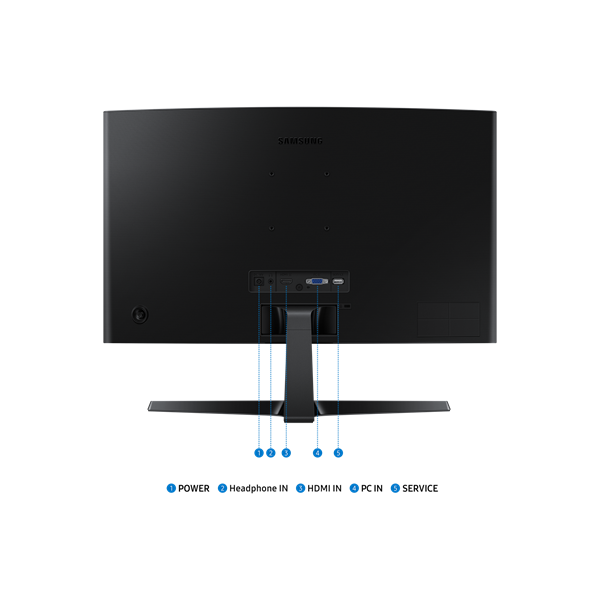 Samsung 24" LS24D366GAUXEN FHD VA 100Hz VGA/HDMI ívelt monitor
