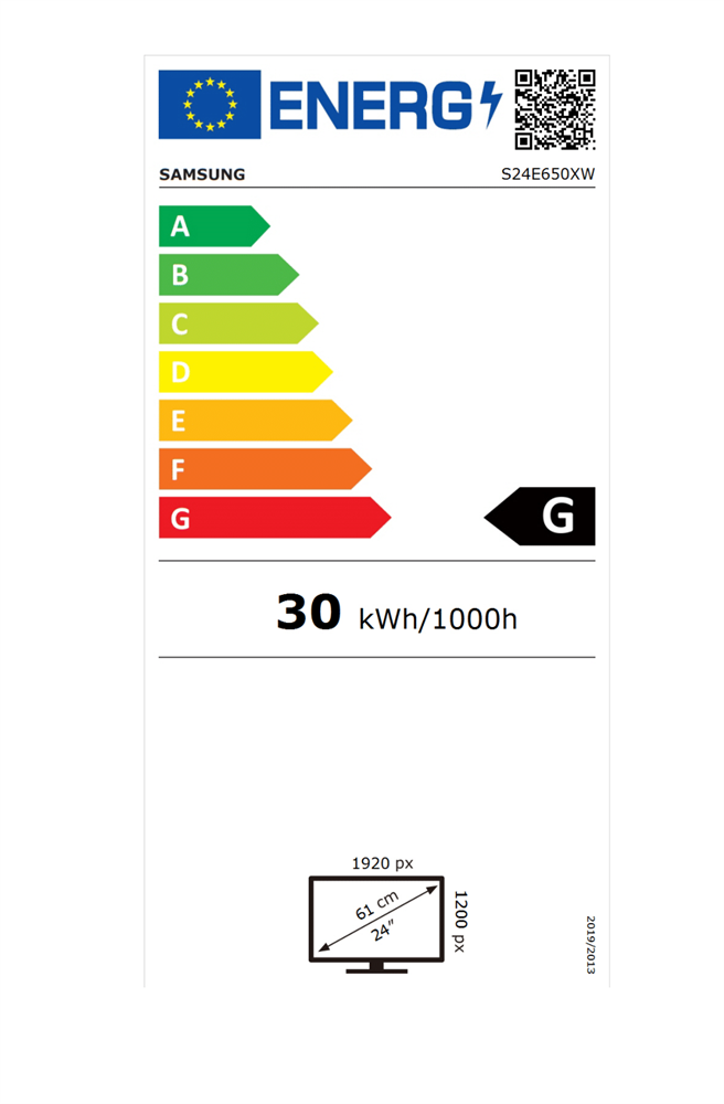 Samsung 24" S24E650XW WUXGA PLS DP/DVI/VGA/USB monitor (Használt A)