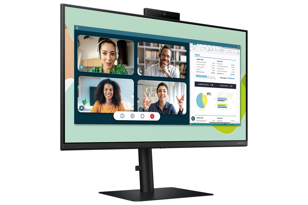 Samsung 24" S4 FHD IPS VGA/DP/HDMI/USB monitor