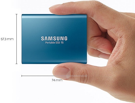 Samsung 250GB USB 3.1 (MU-PA250B/EU) kék T5 külső SSD