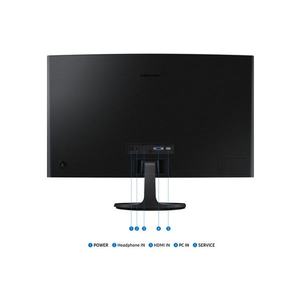 Samsung 27" LS27D360GAUXEN FHD VA 100Hz VGA/HDMI ívelt monitor (Újracsomagolt)