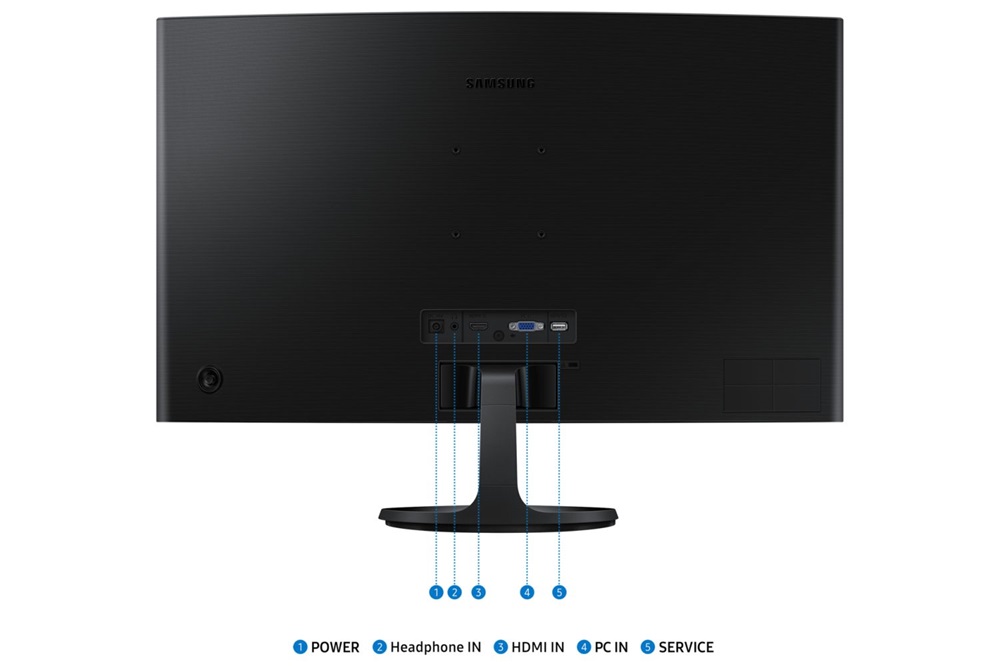 Samsung 27" LS27D360GAUXEN FHD VA 100Hz VGA/HDMI ívelt monitor (Újracsomagolt)