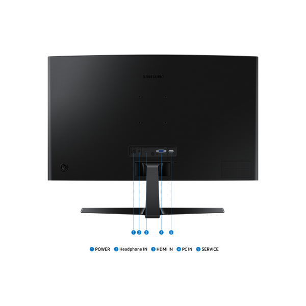 Samsung 27" LS27D366GAUXEN FHD VA 100Hz VGA/HDMI ívelt monitor