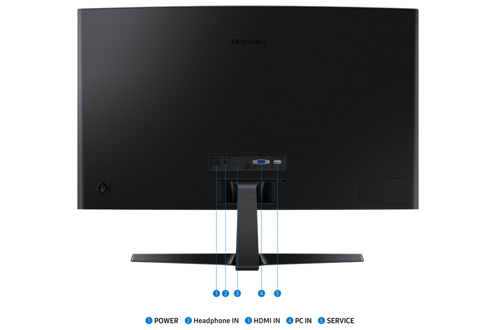 Samsung 27" LS27D366GAUXEN FHD VA 100Hz VGA/HDMI ívelt monitor