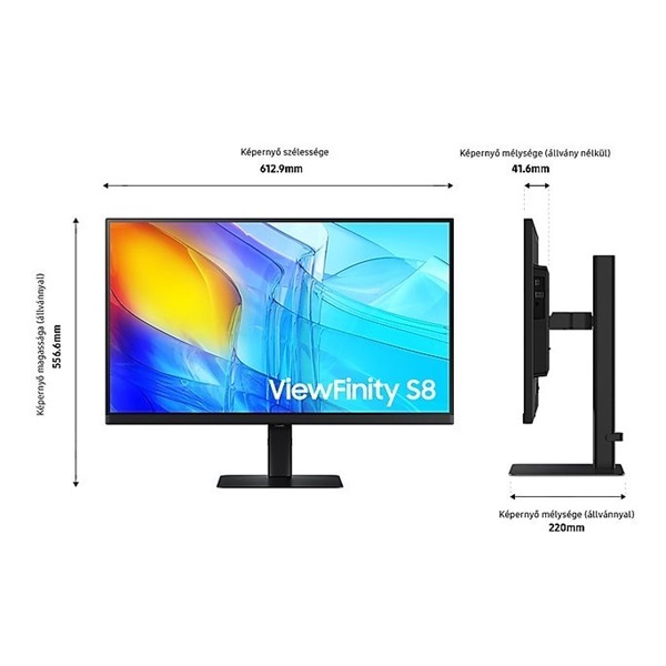 Samsung 27" LS27D800EAUXEN ViewFinity S8 S80D 4K UHD IPS DP/HDMI/USB monitor