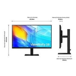 Samsung 27" LS27D800EAUXEN ViewFinity S8 S80D 4K UHD IPS DP/HDMI/USB monitor
