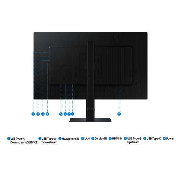 Samsung 27" LS27D800UAUXEN ViewFinity S8 S80UD 4K UHD IPS DP/HDMI/USB/USB-C/RJ45 monitor