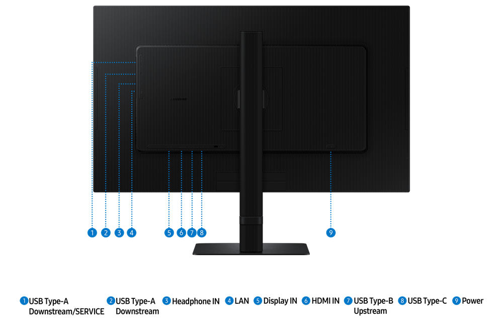 Samsung 27" LS27D800UAUXEN ViewFinity S8 S80UD 4K UHD IPS DP/HDMI/USB/USB-C/RJ45 monitor