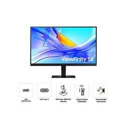 Samsung 27" LS27D800UAUXEN ViewFinity S8 S80UD 4K UHD IPS DP/HDMI/USB/USB-C/RJ45 monitor