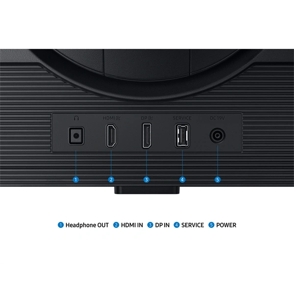 Samsung 27" LS27FG602EUXEN Odyssey G6 QHD IPS 350Hz HDMI, DP Pivot gamer monitor