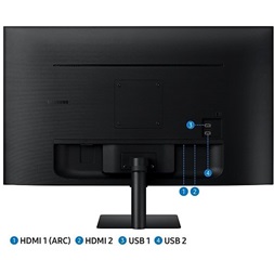 Samsung 27" M5 S27BM500EU FHD VA HDR10 fekete SMART monitor távirányítóval (Újracsomagolt)