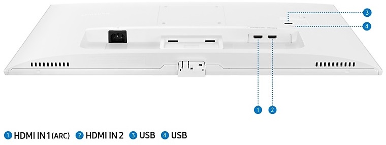 Samsung 27" M5 S27BM501EU FHD VA HDR10 fehér SMART monitor távirányítóval