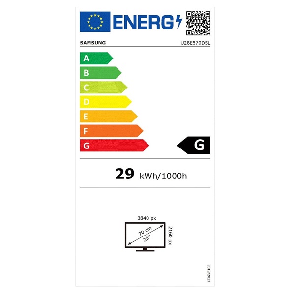 Samsung 28" U28E570DSL 4K UHD TN DP/HDMI fekete LED monitor