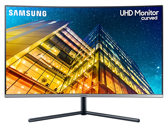 Samsung 31,5" U32R590CWR 4K UHD VA HDMI/DP kékes-sötétszürke ívelt LED monitor