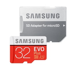 Samsung 32GB SD micro EVO Plus (SDXC Class10) (MB-MC32GA/EU) memóriakártya adapterrel