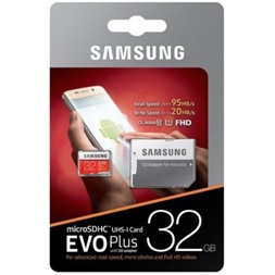 Samsung 32GB SD micro EVO Plus (SDXC Class10) (MB-MC32GA/EU) memóriakártya adapterrel