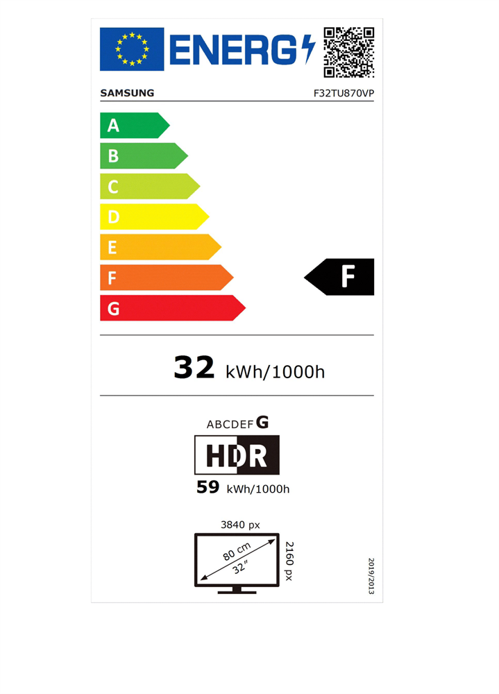 Samsung 32" LF32TU870VPXEN UHD HDMI/DP HDR10 monitor