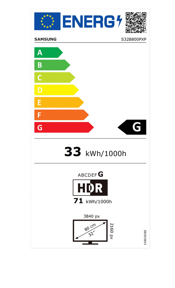 Samsung 32" LS32B800PXPXEN UHD HDMI/DP monitor