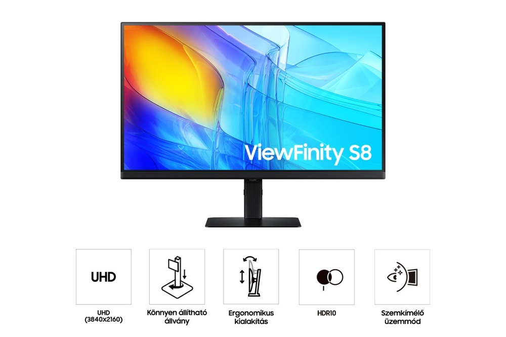 Samsung 32" LS32D800EAUXEN ViewFinity S8 S80D 4K UHD IPS DP/HDMI/USB monitor