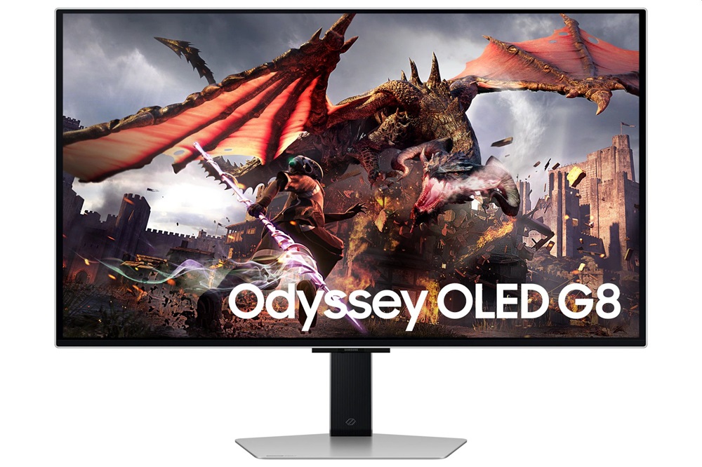Samsung 32" LS32DG802SUXDU Odyssey G8 G80SD 4K UHD OLED 240Hz DP/HDMI/USB/Wi-Fi/Bluetooth gamer monitor
