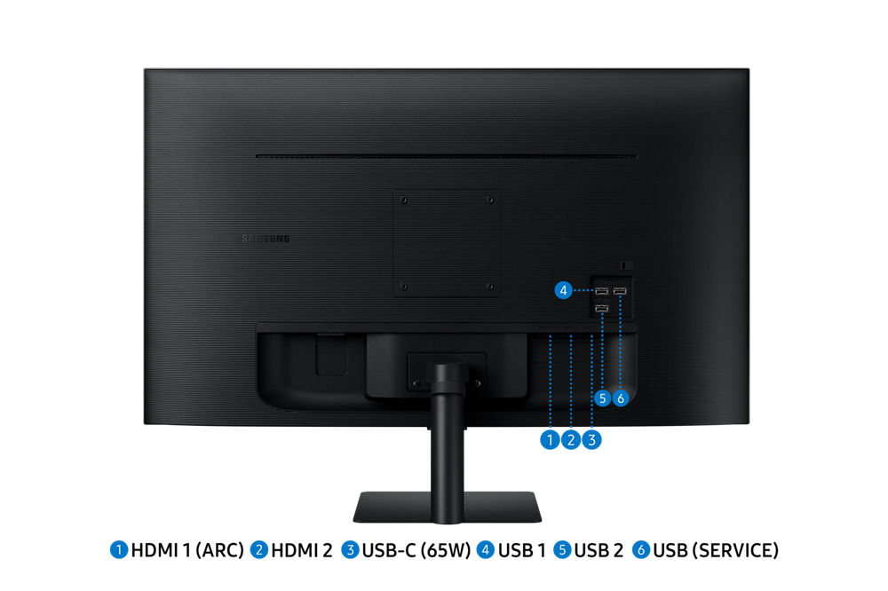 Samsung 32" LS32DM702UUXDU M7 M70D 4K UHD VA HDMI/USB/USB-C/Wi-Fi/Bluetooth smart monitor