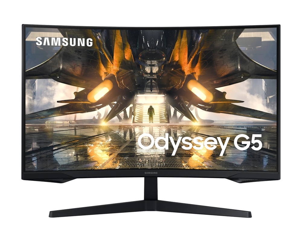 Samsung 32" S32AG550EU QHD VA 165Hz HDMI/DP fekete ívelt gamer monitor