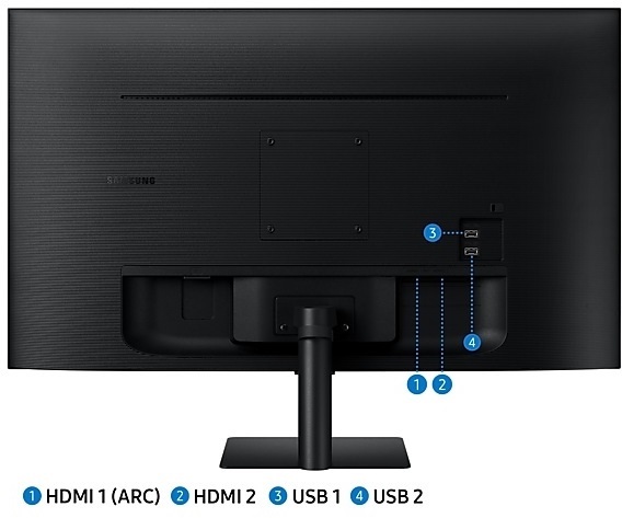 Samsung 32" M5 S32BM500EU FHD VA HDMI/USB/Bluetooth/WiFi fekete smart monitor távirányítóval