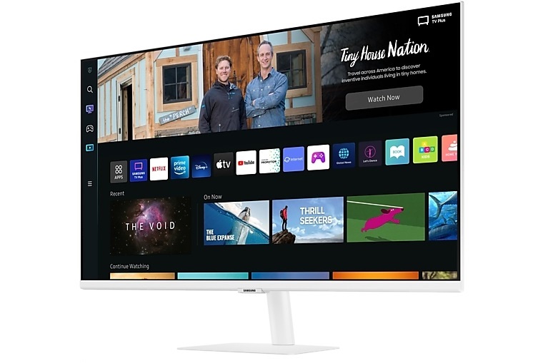 Samsung 32" M5 S32BM501EU FHD VA HDMI/USB/Bluetooth/WiFi fehér smart monitor távirányítóval