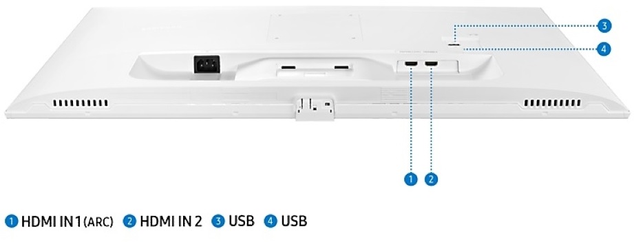 Samsung 32" M5 S32BM501EU FHD VA HDMI/USB/Bluetooth/WiFi fehér smart monitor távirányítóval