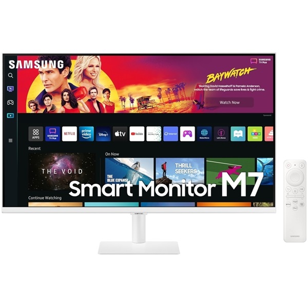 Samsung 32" M7 S32BM701UU 4K UHD VA HDMI/USB/Bluetooth/WiFi fehér smart monitor távirányítóval