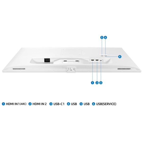 Samsung 32" M7 S32BM701UU 4K UHD VA HDMI/USB/Bluetooth/WiFi fehér smart monitor távirányítóval