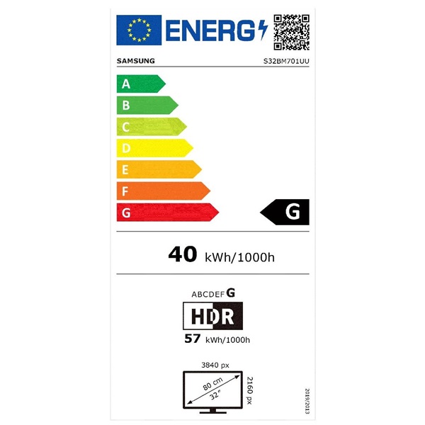 Samsung 32" M7 S32BM701UU 4K UHD VA HDMI/USB/Bluetooth/WiFi fehér smart monitor távirányítóval