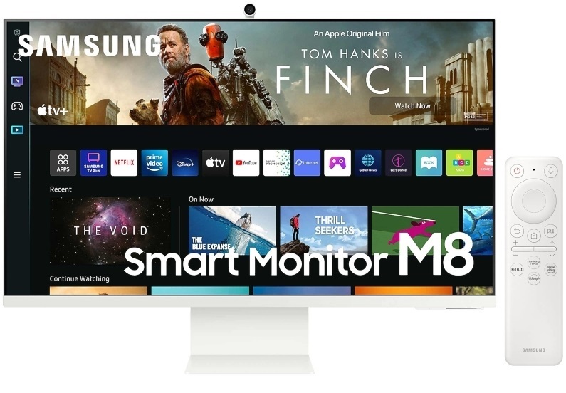 Samsung 32" M8 S32BM801UU 4K UHD VA USB/Bluetooth/WiFi fehér SMART monitor távirányítóval