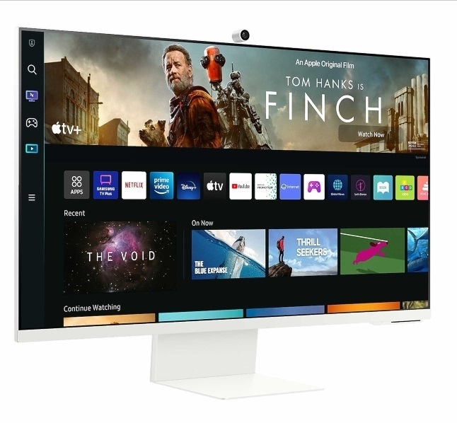 Samsung 32" M8 S32BM801UU 4K UHD VA USB/Bluetooth/WiFi fehér SMART monitor távirányítóval