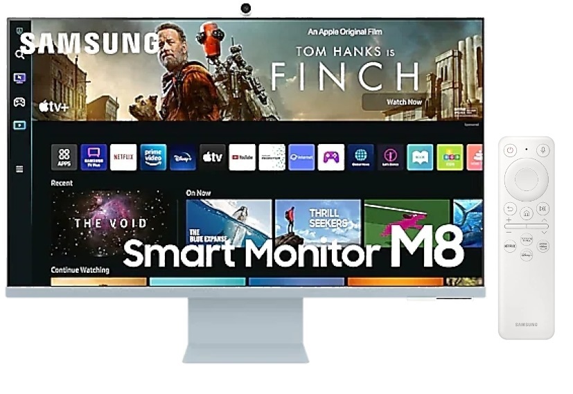 Samsung 32" M8 S32BM80BUU 4K UHD VA USB/Bluetooth/WiFi kék SMART monitor távirányítóval
