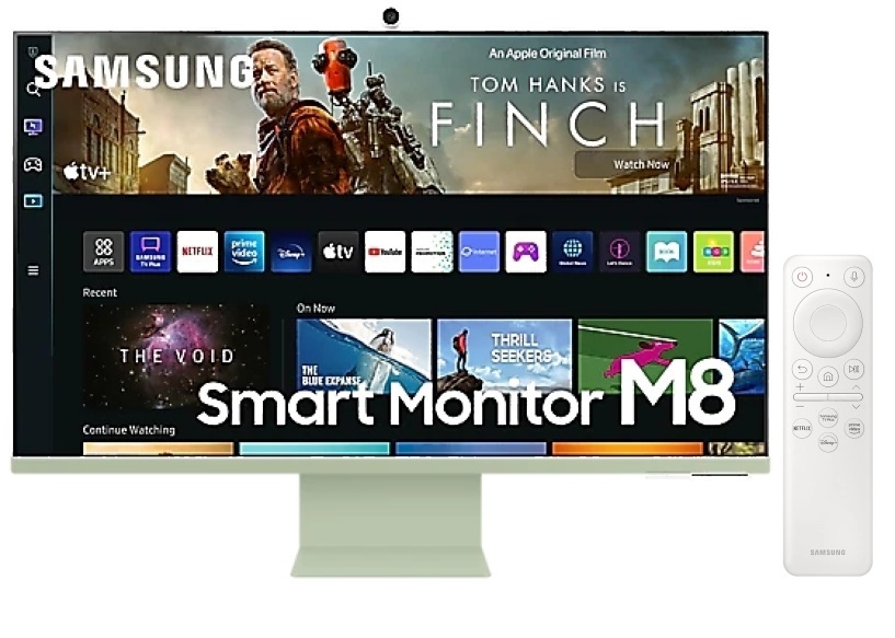 Samsung 32" M8 S32BM80GUU 4K UHD VA USB/Bluetooth/WiFi zöld SMART monitor távirányítóval