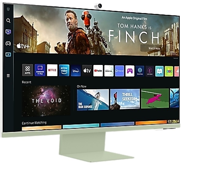 Samsung 32" M8 S32BM80GUU 4K UHD VA USB/Bluetooth/WiFi zöld SMART monitor távirányítóval