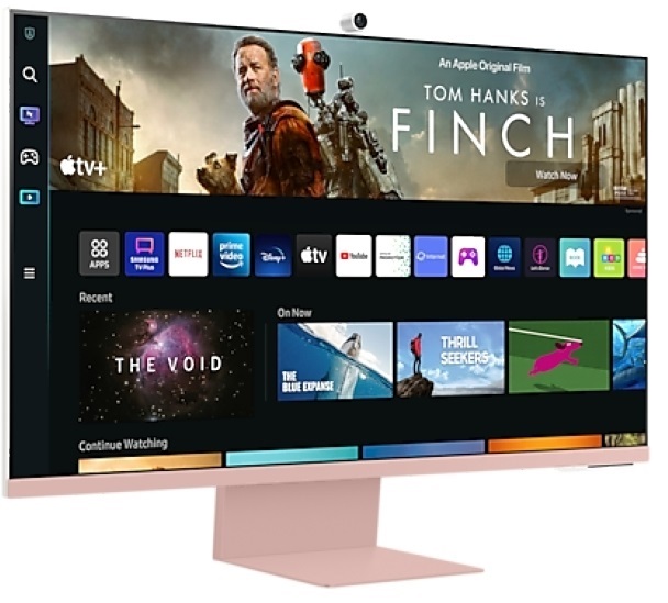 Samsung 32" M8 S32BM80PUU 4K UHD VA USB/Bluetooth/WiFi pink SMART monitor távirányítóval