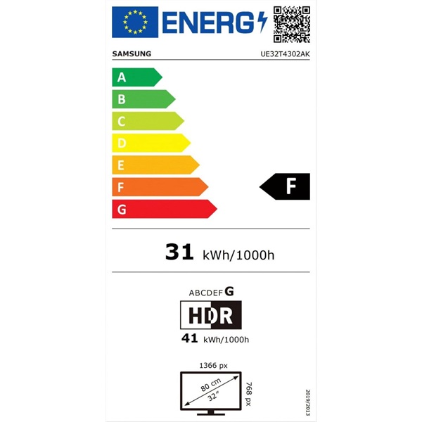 Samsung 32" UE32T4302AEXXH HD Ready Smart LED TV (Újracsomagolt)