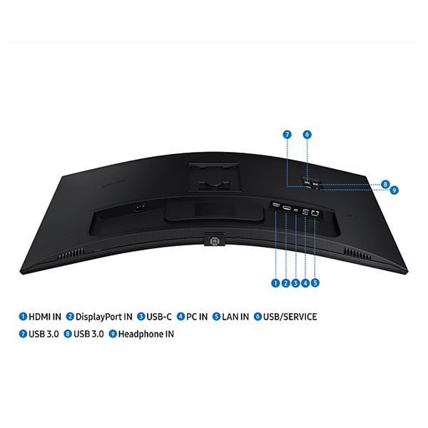 Samsung 34" S65UC UWQHD VA HDMI/DP/USB/USB-C/LAN ívelt monitor