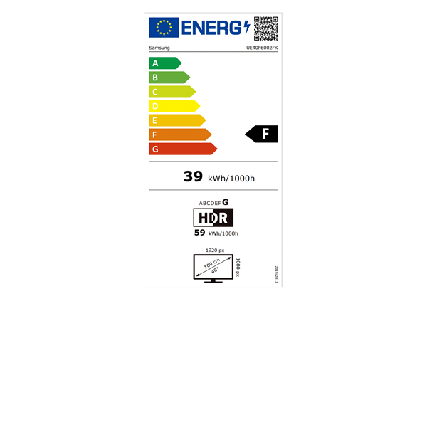 Samsung 40" UE40F6002FKXXH Full HD Smart LED TV