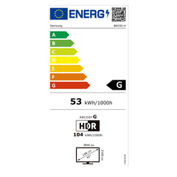 Samsung 43" BED-H Crystal 4K UHD Smart Business TV