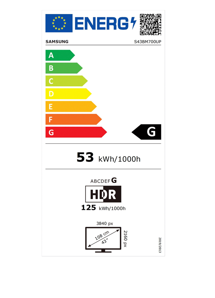Samsung 43" LS43BM700UPXEN UHD IPS HDMI HDR10 Smart monitor