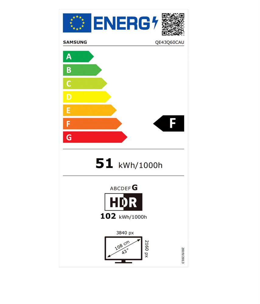Samsung 43" QE43Q60CAUXXH 4K UHD Smart QLED TV (Újracsomagolt)
