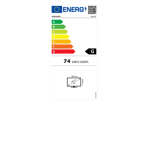 Samsung 43" QM43C 4K UHD IPS LFD kijelző