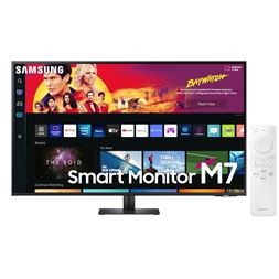 Samsung 43" M7 S43BM700UU 4K UHD VA HDMI/USB/Bluetooth/WiFi fekete smart monitor távirányítóval