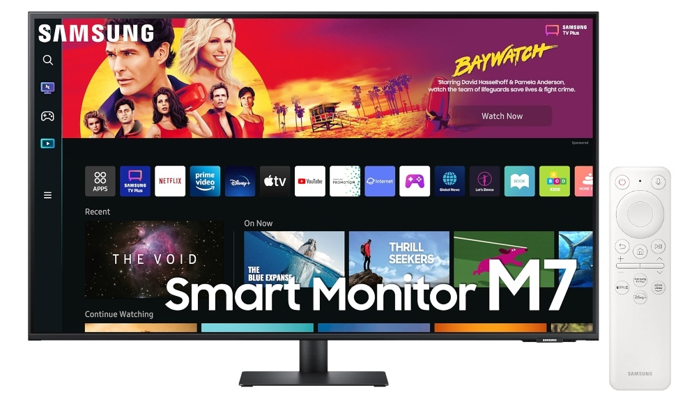 Samsung 43" M7 S43BM700UU 4K UHD VA HDMI/USB/Bluetooth/WiFi fekete smart monitor távirányítóval