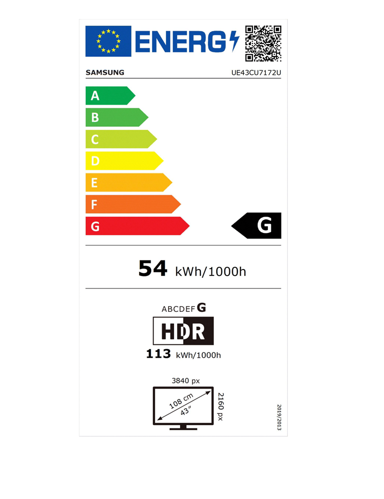 Samsung 43" UE43CU7172UXXH 4K UHD Smart LED TV