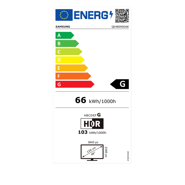 Samsung 48" QE48S90DAEXXH 4K UHD Smart OLED TV (Újracsomagolt)