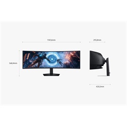 Samsung 49" G9 G91F DQHD VA 144Hz HDMI/DP/USB ívelt gamer monitor